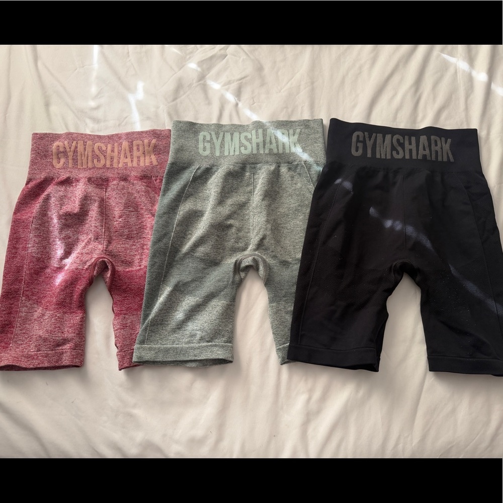 3 Gymshark Biker Shorts